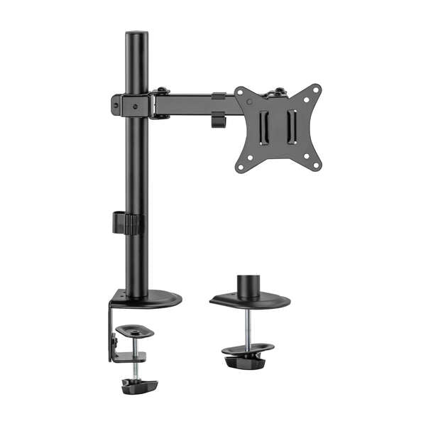 AISENS - Soporte de Mesa ECO Giratorio e Inclinable para Monitor/TV 9Kg (3 Pivotes  1 Brazo) de 17-32  Negro