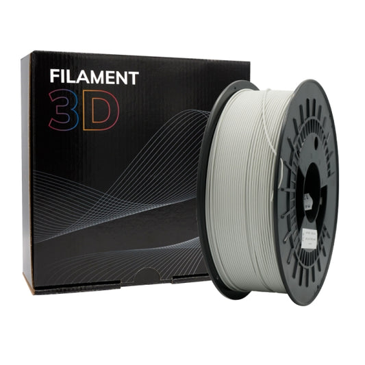 Filamento 3D PLA - Diametro 1.75mm - Bobina 1kg - Color Gris Claro Tintasmurcia.com