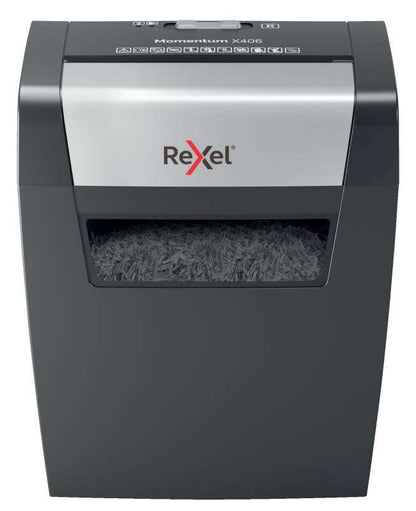 Rexel - Momentum X406 triturador de papel Corte en partículas Azul  Gris