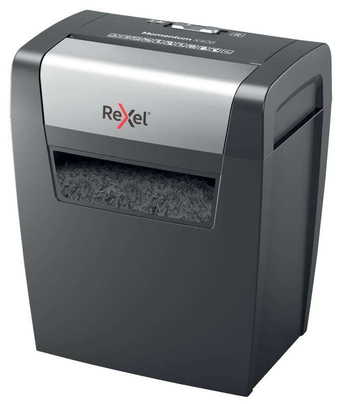 Rexel - Momentum X406 triturador de papel Corte en partículas Azul  Gris