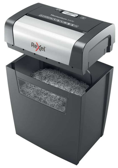 Rexel - Momentum X406 triturador de papel Corte en partículas Azul  Gris