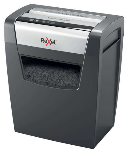 Rexel - Momentum X312 triturador de papel Corte en partículas Negro  Gris