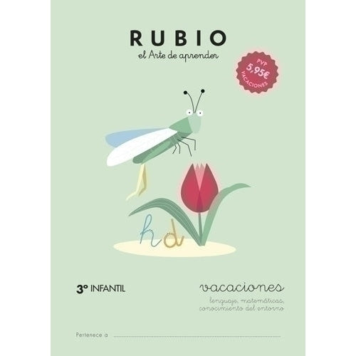 Miquelrius - CUADERNO RUBIO A4 VACACIONES 3º ED. INF. - Pack de 5 unidades