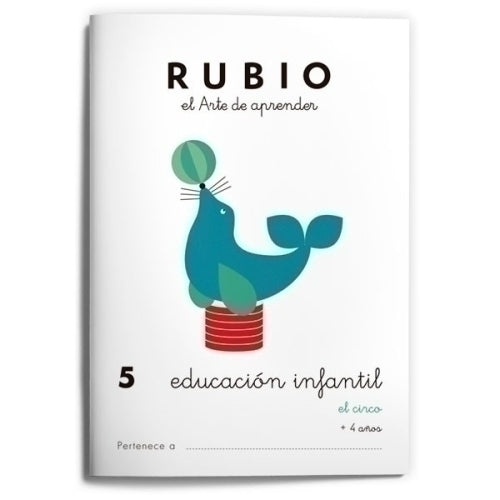 Miquelrius - CUADERNO RUBIO A5 EDU. INF. 5 EL CIRCO - Pack de 10 unidades