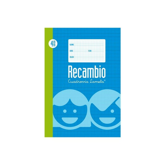 Lamela - Recambio 100 Hojas Folio cuadrícula 4 09004