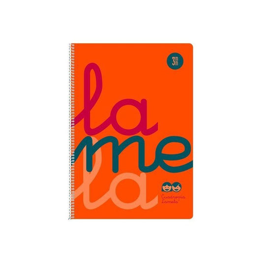 Lamela - Cuaderno Fº polipropileno C3 80 hojas 90 grs naranja 7FTP003N