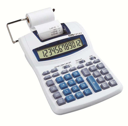 Ibico - 1214X calculadora Escritorio Calculadora de impresión Azul  Blanco