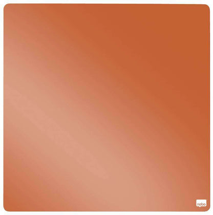 Nobo Tile Mini Pizarra Magnetica 360x360mm - sin Marco - Variedad de Colores - Almohadillas e Imanes - Diseño Creativo y Colorido - Naranja 1 pieza(s)