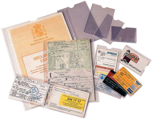 Esselte - FUNDA CARNET ESS.PVC 140µ 93x138 P/100