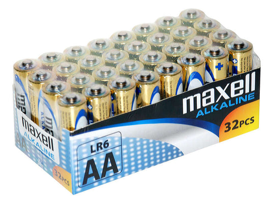 Maxell Pack de 32 Pilas Alcalinas LR06 AA 1.5V 1 pieza(s)