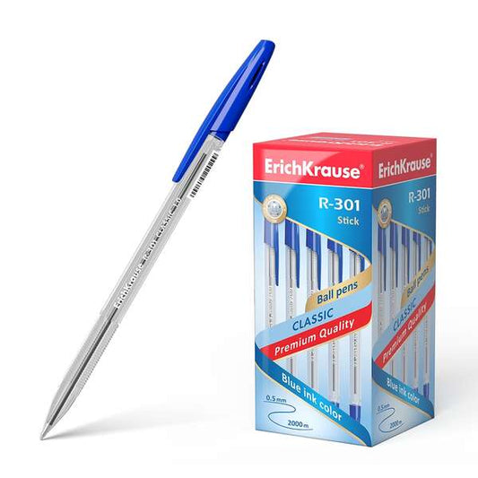 ErichKrause - BOLÍGRAFO R-301 CLASSIC STICK 1.0  TINTA COLOR: AZUL ERICH KRAUSE 43184