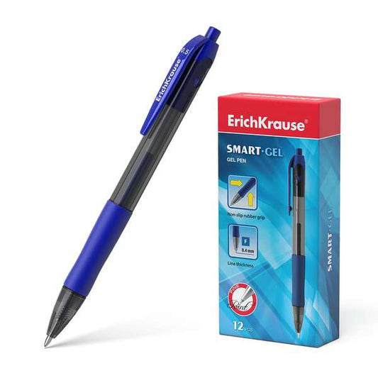 ErichKrause - BOLÍGRAFO DE GEL AUTOMÁTICO SMART-GEL  TINTA COLOR: AZUL ERICH KRAUSE 39011