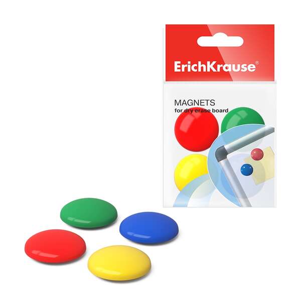 Erichkrause Pack de 8 Imanes - Fijacion de Informacion en Pizarra y Superficies Metalicas - 3cm 1 pieza(s)