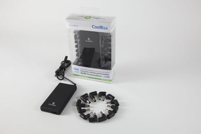 CoolBox - FALCOONB90US adaptador e inversor de corriente Interior 90 W Negro