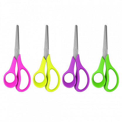 Erichkrause Joy Ergo Tijeras de Acero Inoxidable 14cm - Extremos Redondeados - Resistente a la Corrosion - Mangos Ergonomicos - Colores Aleatorios Surtidos 1 pieza(s)