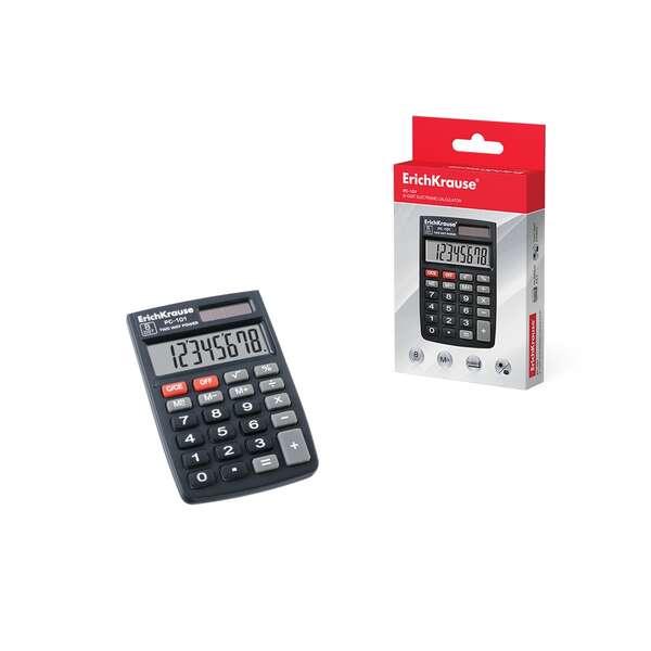 ErichKrause - CALCULADORA DE BOLSILLO PC-101 8DIGITOS ERICH KRAUSE 40101