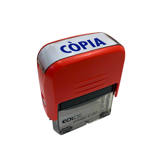 Colop - COLOP SELLO PRINTER C20 FORMULA  CÒPIA  ALMOHADILLA E/20 14X38MM ROJO