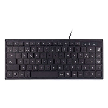 UNYKAch - KB 302 Mini teclado Oficina USB QWERTY Negro