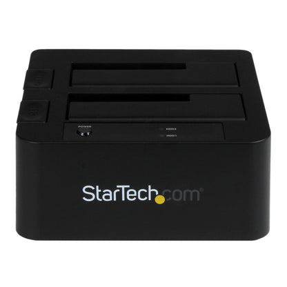 StarTech.com - Docking Station eSATA USB 3.0 con UASP de 2 Bahías para Disco Duro o SSD SATA de 2 5 o 3 5 Pulgadas