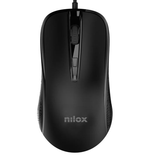 Nilox - RATÓN USB CON CABLE  NEGRO - NILOX