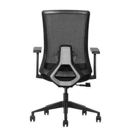 Cromad Senior SE6000 Silla de Oficina - Altura Ajustable con Elevador de Gas de Grado 4 - Soporte Lumbar Ajustable - Respaldo de Malla - Ruedas de Nailon 360º - Color Negro 1 pieza(s)