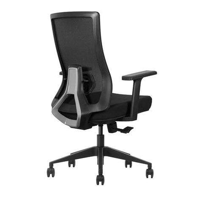 Cromad Senior SE6000 Silla de Oficina - Altura Ajustable con Elevador de Gas de Grado 4 - Soporte Lumbar Ajustable - Respaldo de Malla - Ruedas de Nailon 360º - Color Negro 1 pieza(s)