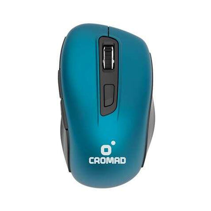 Cromad Raton Inalambrico - Hasta 10 Metros de Alcance - Incluye Mini Receptor USB - Maxima Autonomia de Bateria, Hasta 12 Meses - 3 Botones Accesibles - Diseño Comodo - Maxima Precision - Tacto Suave - Disponible en Varios Colores 1 pieza(s)