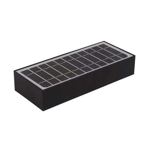 Elbat Lampara Solar LED - 230X97X42.7mm - 6W, 900 Lumenes - Luz Blanca 4000K - Sensor de Movimiento - Color Negro 1 pieza(s)