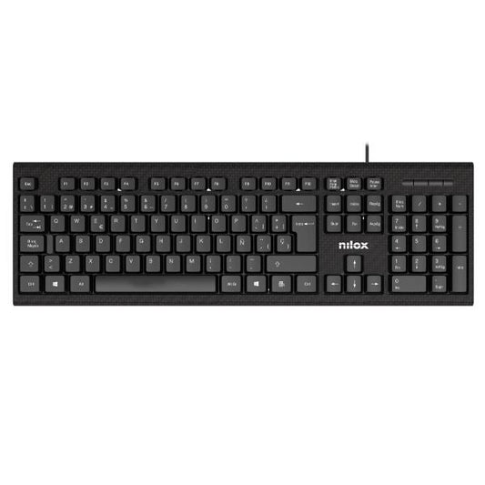 Nilox - TECLADO CON CABLE  NEGRO  ESPAÑOL