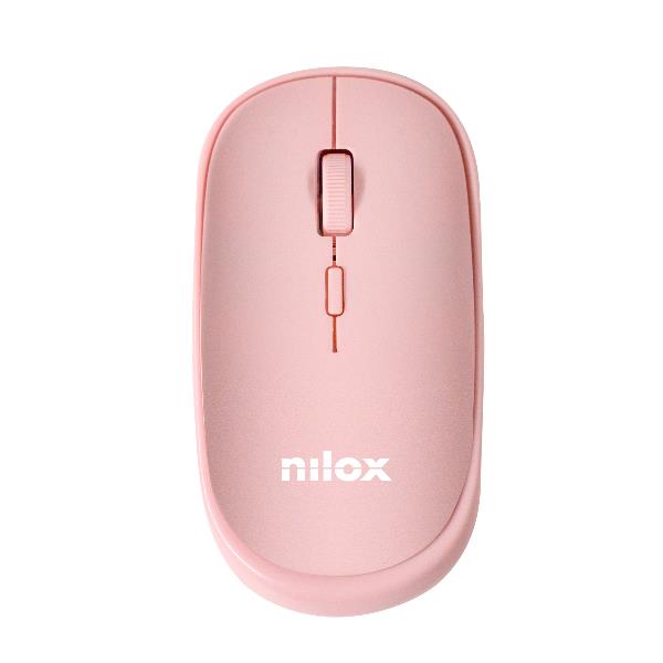 Nilox - RATÓN WIRELESS ROSA