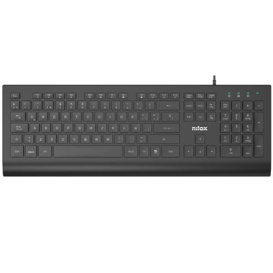 Nilox - TECLADO CON CABLE  NEGRO  ESPAÑOL