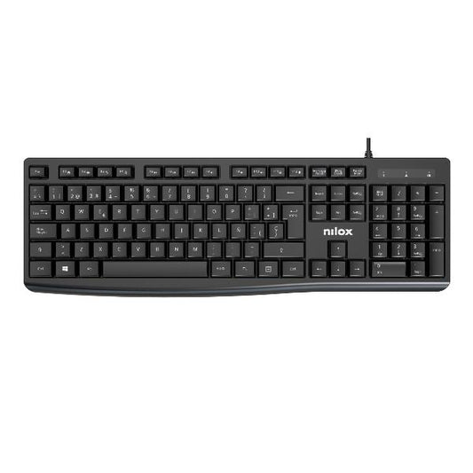 Nilox - TECLADO CON CABLE  NEGRO  ESPAÑOL