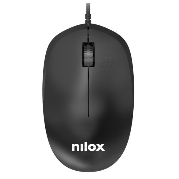 Nilox - MOUSB1012 ratón Oficina USB tipo A Óptico 1200 DPI