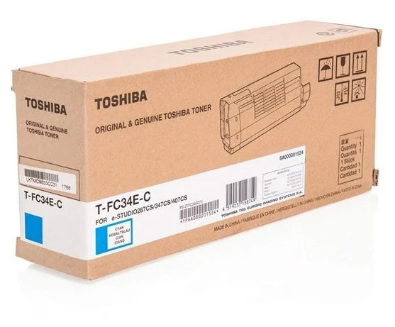 Toshiba T-FC34EC Cyan Cartucho de Toner Original - 6A000001809 Tintasmurcia.com