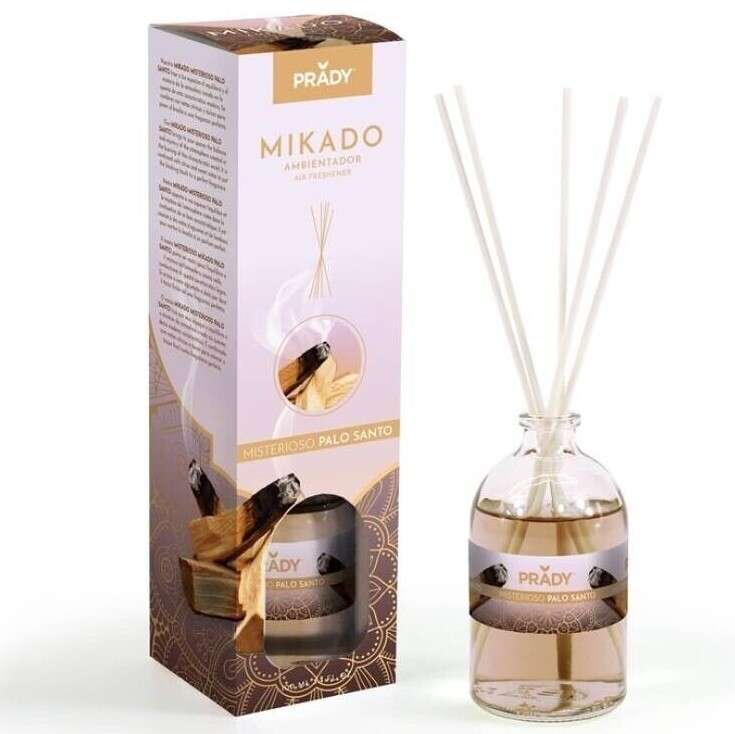 Prady Ambientador Mikado Misterioso Palo Santo - Frasco de Cristal 100ml y Varitas Difusoras 1 pieza(s)