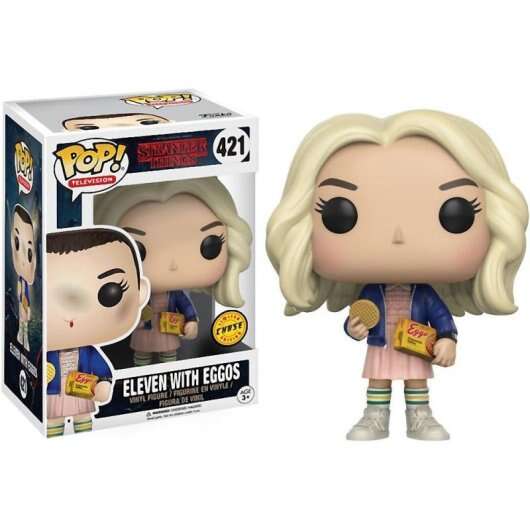 Funko Pop Television Stranger Things Eleven con Eggos con Opcion Chase - Figura de Vinilo - Altura 9.5cm aprox. 1 pieza(s)