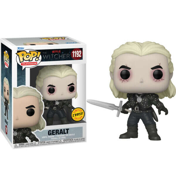 Funko Pop Television The Witcher Geralt de Rivia con Opcion Chase - Figura de Vinilo - Altura 9cm aprox. 1 pieza(s)