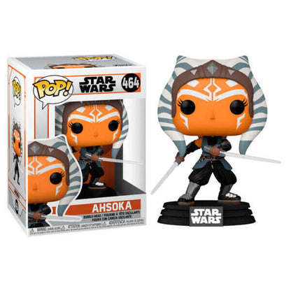 Funko Pop Star Wars The Mandalorian Ahsoka con Sables - Figura de Vinilo - Altura 9cm aprox. 1 pieza(s)