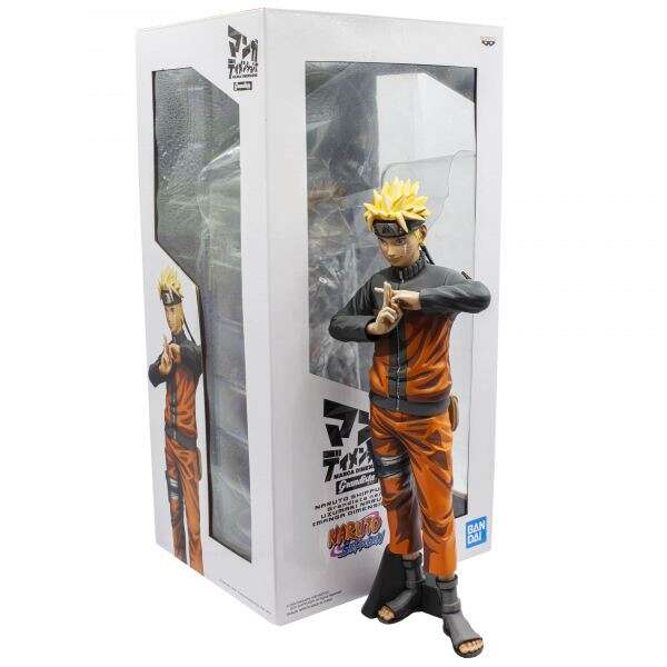 Banpresto Grandista Naruto Shippuden Naruto Uzumaki - Figura de Coleccion - Altura 27cm aprox. - Fabricada en PVC y ABS 1 pieza(s)