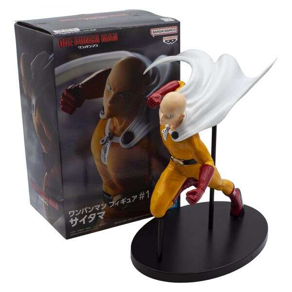 Banpresto One Punch Man Saitama - Figura de Coleccion - Altura 13cm aprox. - Fabricada en PVC y ABS 1 pieza(s)