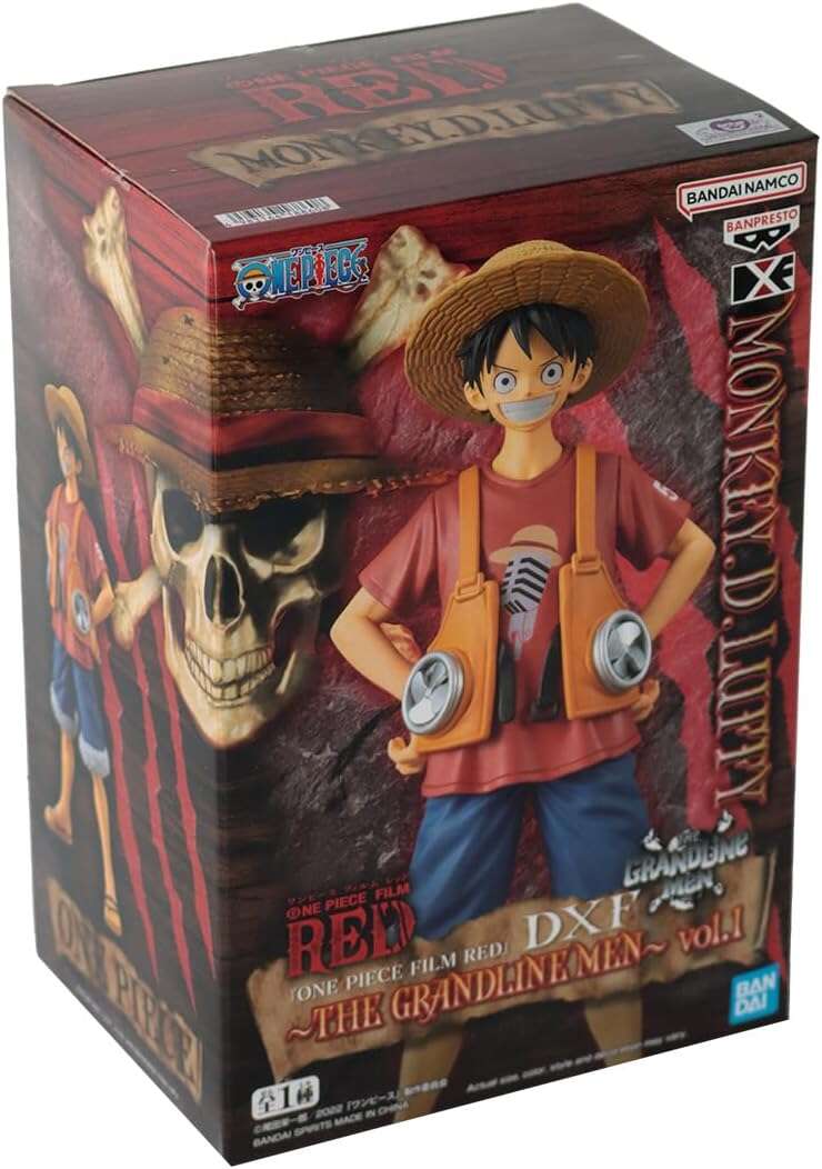 Banpresto One Piece The Grandline Men Vol. 1 Dxf Luffy - Figura de Coleccion - Altura 16cm aprox. - Fabricada en PVC y ABS 1 pieza(s)