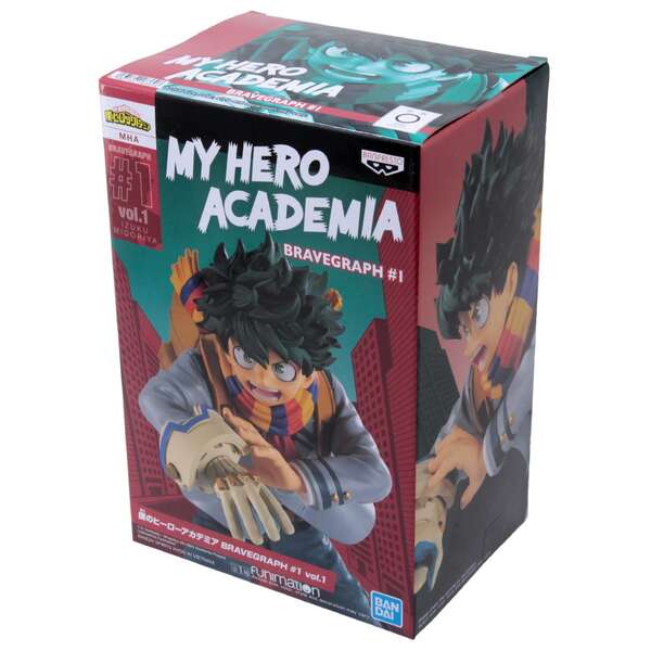 Banpresto Bravegraph My Hero Academia Izuku Midoriya - Figura de Coleccion - Altura 14cm aprox. - Fabricada en PVC y ABS 1 pieza(s)