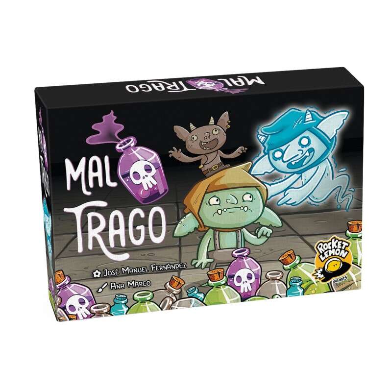 Mal Trago ¡Brujas, Pociones y muchos Goblins! Juego de Cartas - Tematica Brujas y Pociones - De 4 a 10 Jugadores - A partir de 8 Años - Duracion 15-20min. aprox. 1 pieza(s)