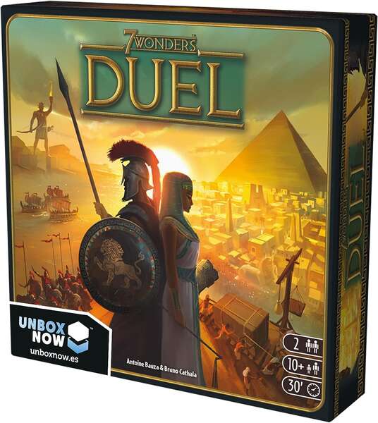 7 Wonders Duel Juego de Tablero - Tematica Historia - 2 Jugadores - A partir de 10 Años - Duracion 30min. aprox. 1 pieza(s)