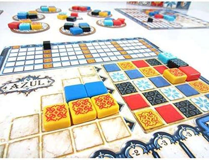 Azul Juego de Tablero - Tematica Puzzle Construccion - De 2 a 4 Jugadores - A partir de 8 Años - Duracion 30min. aprox. 1 pieza(s)