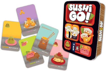 Sushi Go Juego de Cartas - Tematica Gastronomia/Oriental - De 2 a 5 Jugadores - A partir de 10 Años - Duracion 15min. aprox. 1 pieza(s)