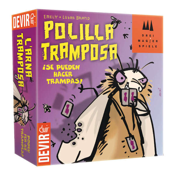 La Polilla Tramposa Juego de Cartas - Tematica Insectos/Humor - De 3 a 5 Jugadores - A partir de 7 Años - Duracion 30min. aprox. 1 pieza(s)