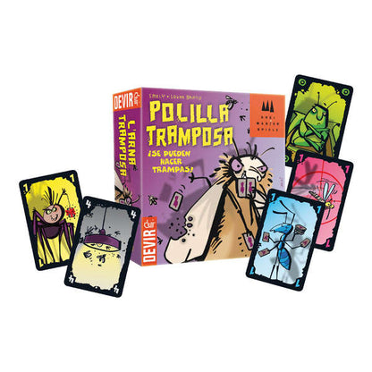 La Polilla Tramposa Juego de Cartas - Tematica Insectos/Humor - De 3 a 5 Jugadores - A partir de 7 Años - Duracion 30min. aprox. 1 pieza(s)