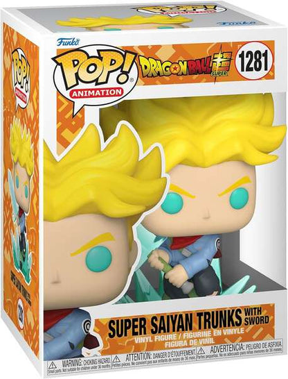 Funko Pop Animacion Dragon Ball Super Saiyan Trunks con Espada - Figura de Vinilo - Altura 9.5cm aprox. 1 pieza(s)