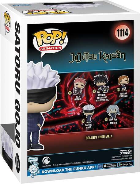 Funko Pop Animacion Jujutsu Kaisen Satoru Gojo - Figura de Vinilo - Altura 9.5cm aprox. 1 pieza(s)